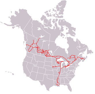 Canadian National Railroad Map